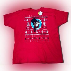 NWT Buc-ee’s Holiday Adult T-shirt Size 2XL Red White Christmas